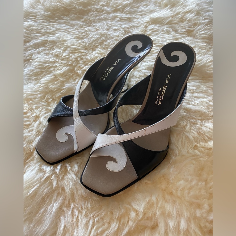 Via Spiga slip on wedge sandals
